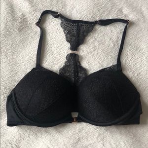 PINK black lace push up